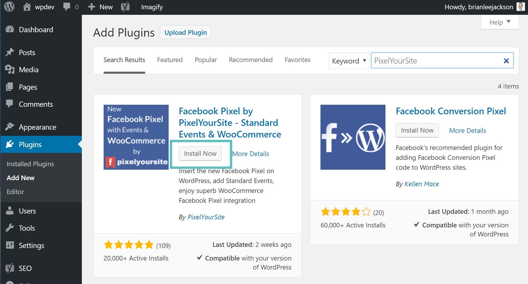 Install Facebook pixel plugin install facebook pixel plugin